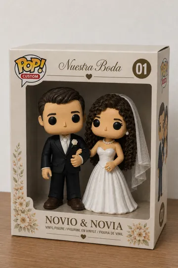 Figura decorativa: Figura Funko Pop Boda (Novia de pelo rizado) — vista de referencia 3