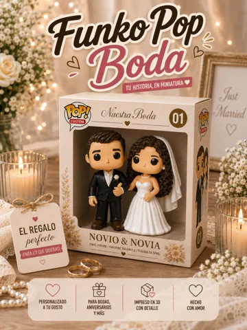 Figura decorativa: Figura Funko Pop Boda (Novia de pelo rizado) — vista de referencia 2