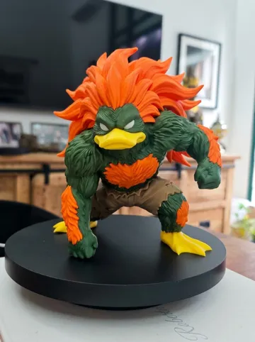 Modelo para impresión 3D: BLANKA DUCK – Street fighters La Bestia Elettrica — vista de referencia 4