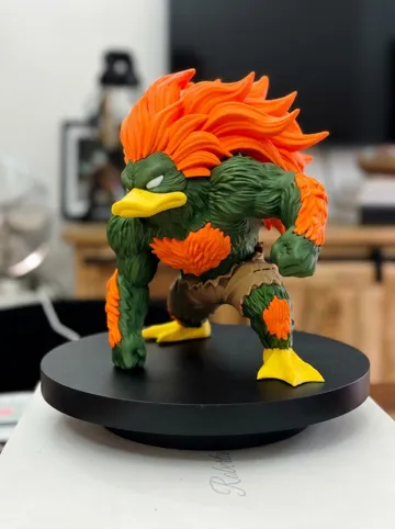 Modelo para impresión 3D: BLANKA DUCK – Street fighters La Bestia Elettrica — vista de referencia 5