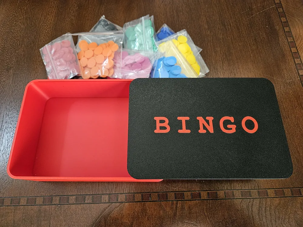 BINGO / Game Box - Customize or ready print - Free 3D Print Model ...