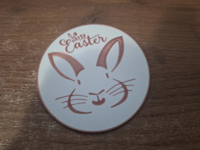 Easter Bunny coaster
