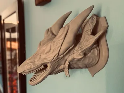 Xeno'jiiva Trophy Mount-- Monster Hunter World