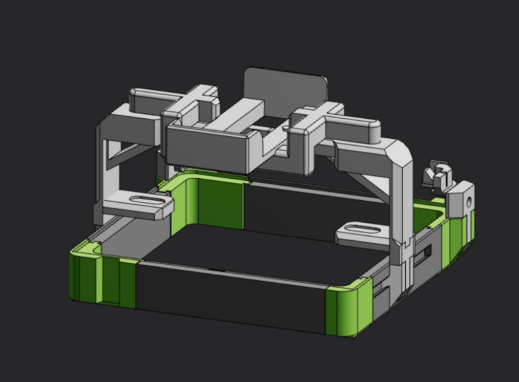 Miniatura 2 do modelo 3D X2D增高系统（带可移动TPU防潮打印支架+AMS翻转）