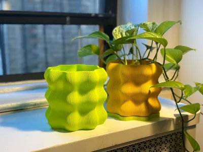 Wavy Bubble Planter - Spiral Vase Mode