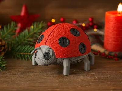 Knitted Cozy Lady Bug