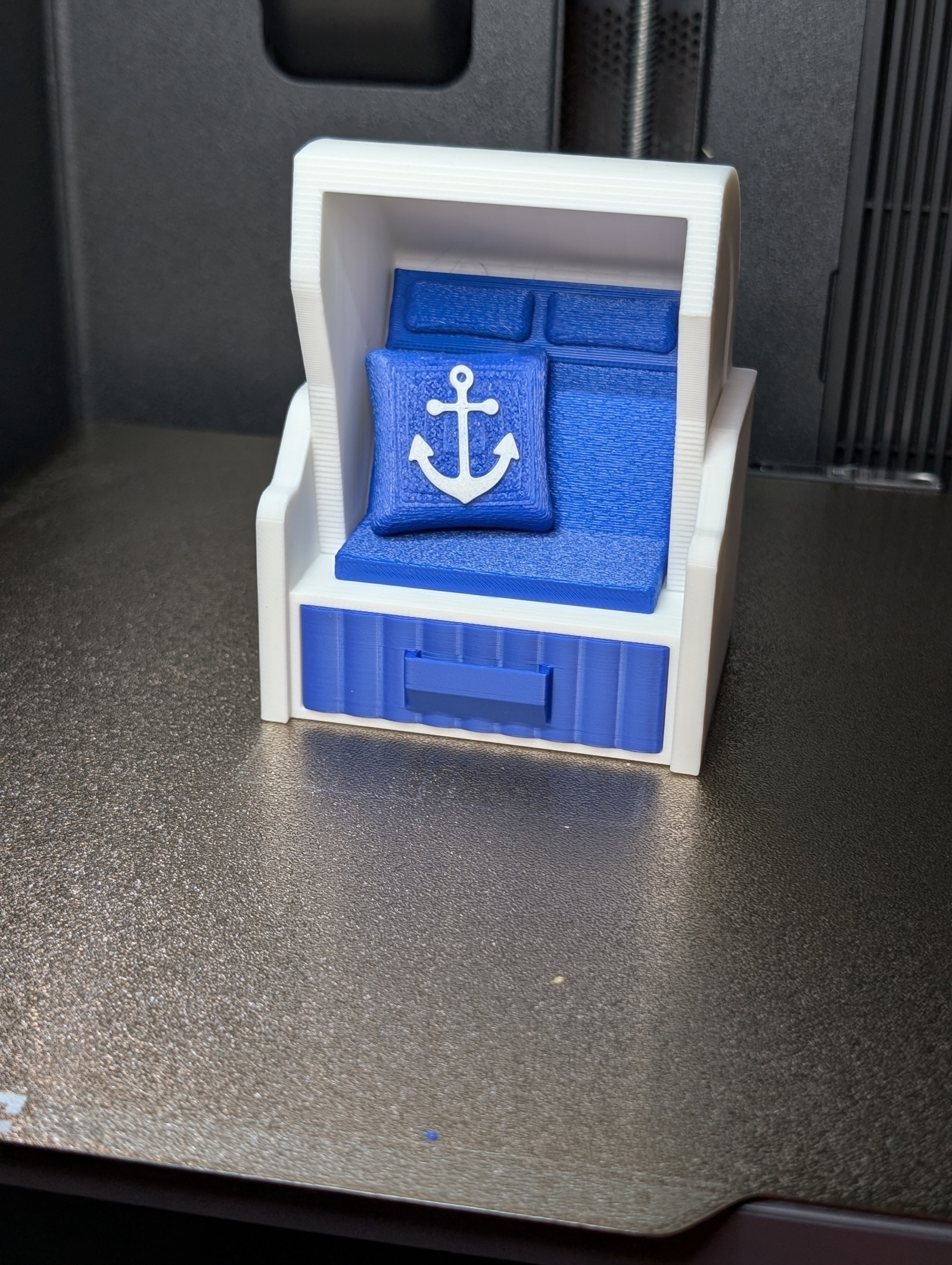 Miniatura 3 do modelo 3D Strandkorb – Cute Decor & Storage