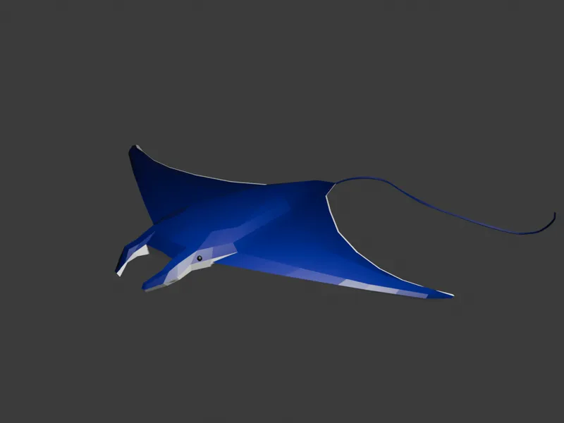 Stingray Manta Ray Keychain