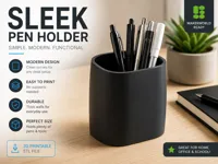 Sleek Pen holder Clean Print
