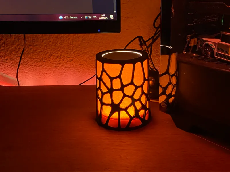 coque décorative pour lampe de bureau RGB