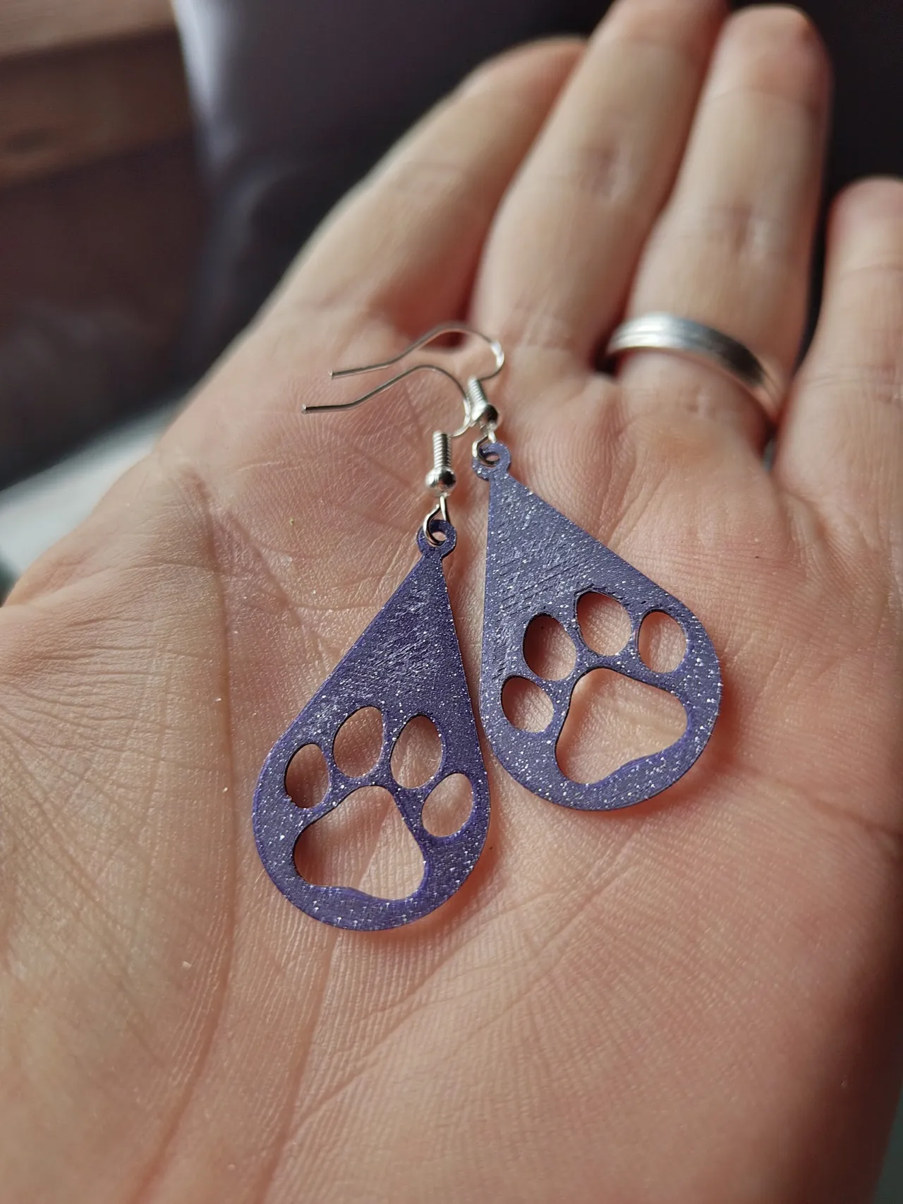 Paw Drop Earrings – Swap the SVG, Fast Print view 4