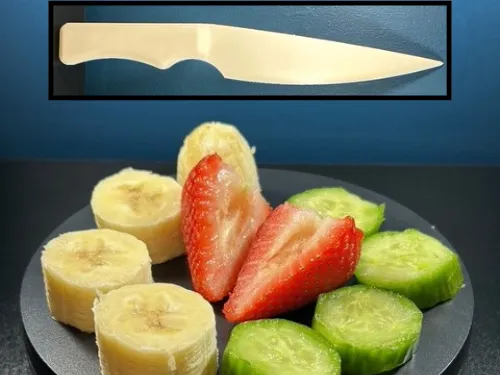Fruit Cutting Knife for Kids - Doesn't Cut Skin