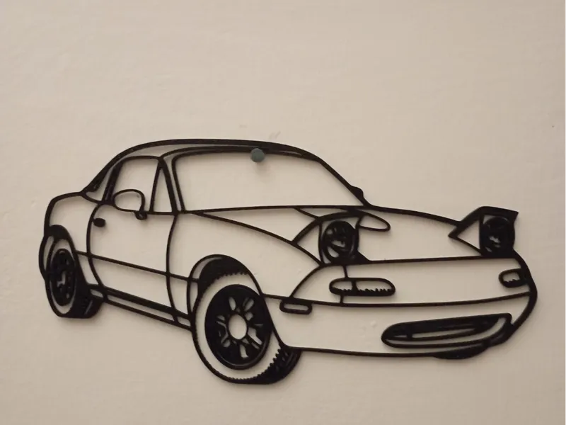 Mazda Miata NA MX5 wall art 