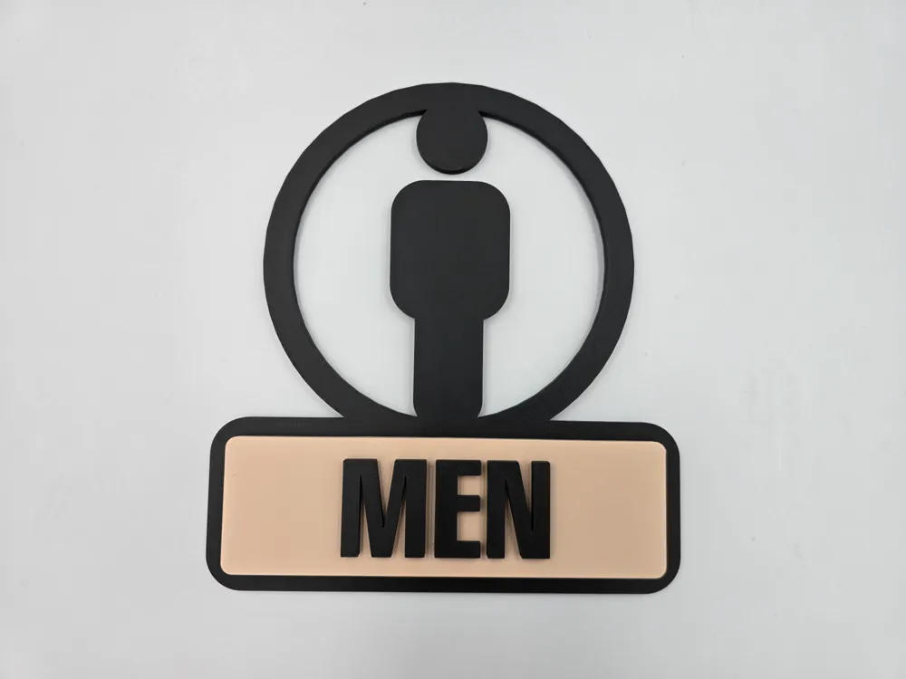 Wc Hand Sign WC SIGNS by Yiannis MakerWorld: Download Free 3D Models