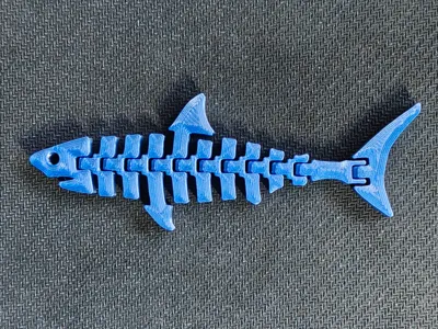 Flexi Shark Keychain (PUBLIC DOMAIN)