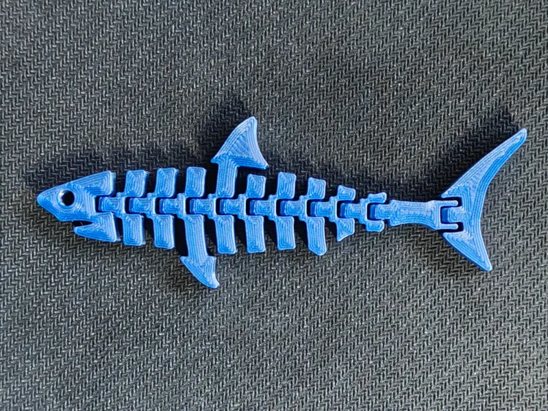 Flexi Shark Keychain (PUBLIC DOMAIN)