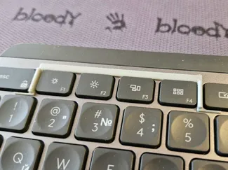 Function key separator on the Logitech MX keyboard
