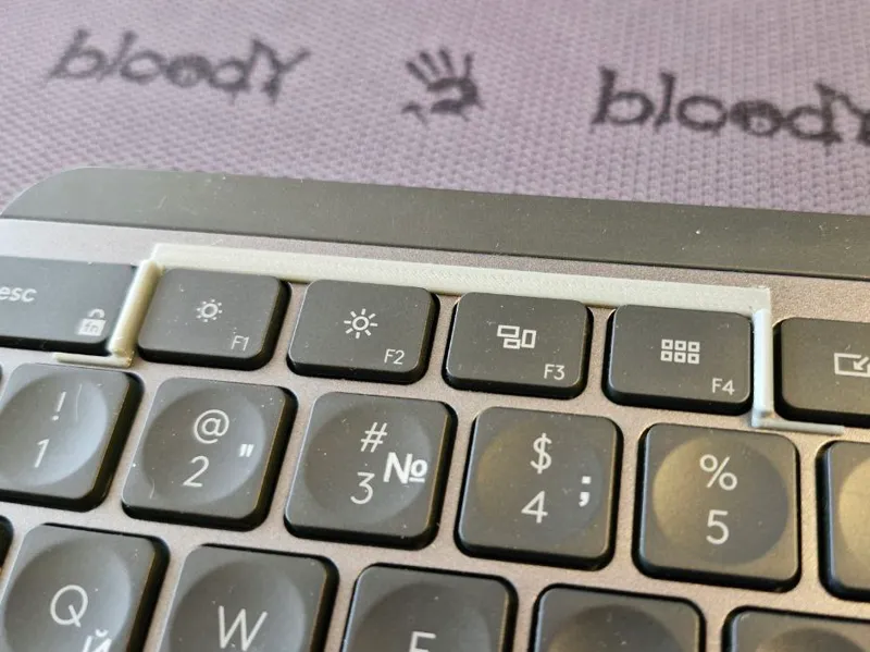 Function key separator on the Logitech MX keyboard