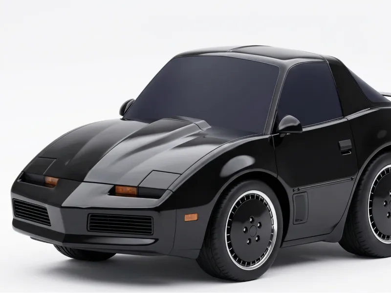 Knight Rider KITT – Chibi Retro Supercar