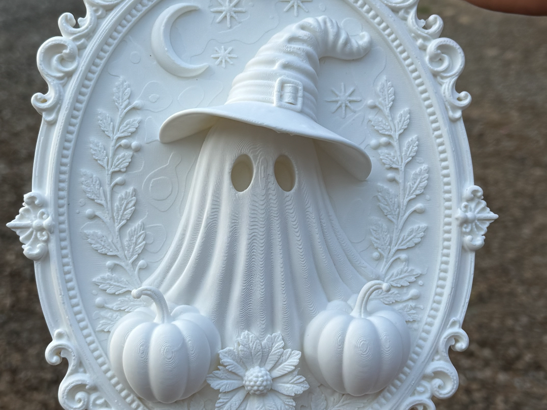 Ghost with Pumpkins frame - 1