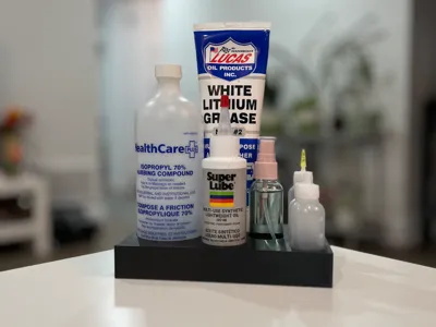 Lubricant Bottle Organizer Stand