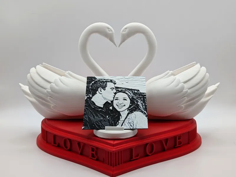 Heartbound Swans - Keepsake Display Stand