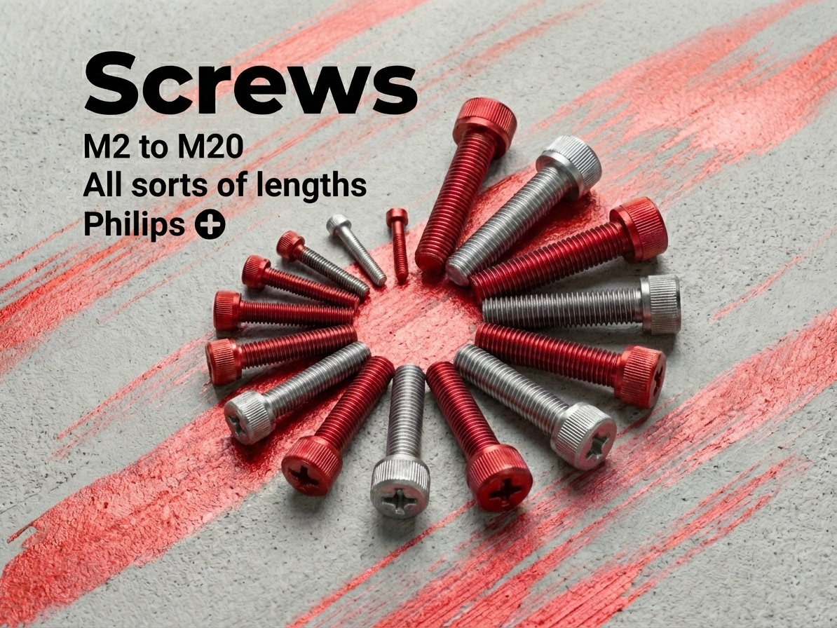 M2 - M10 Phillips Screws (all sorts of lengths)