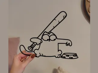 Simon's Cat - Hungry Cat with Baseball