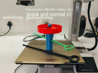 Propeller launcher Exploding prank& normal 8M HIGH