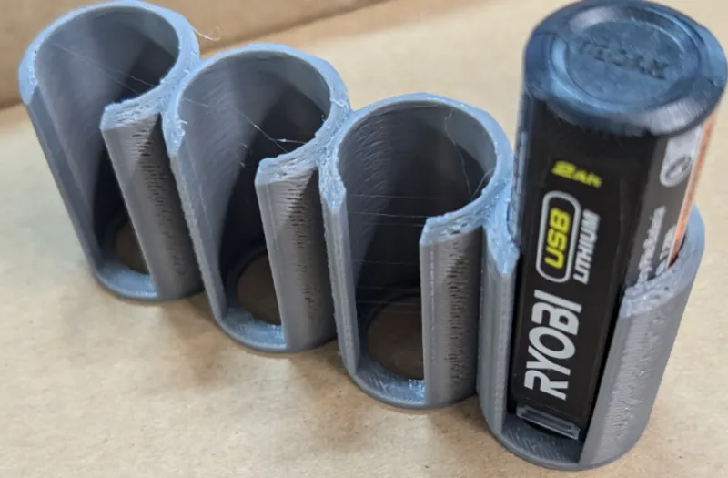 Ryobi 4v lithium battery holder, holds 4