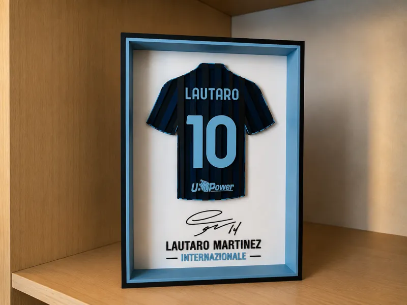 Lautaro Martinez - Inter - Jersey frame - N° 10