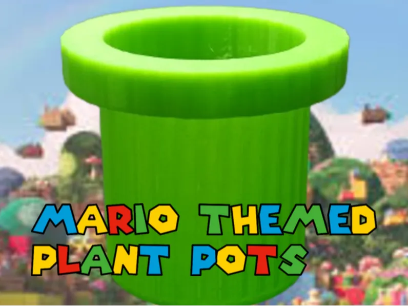 Mario-Themed Plant Pot Set