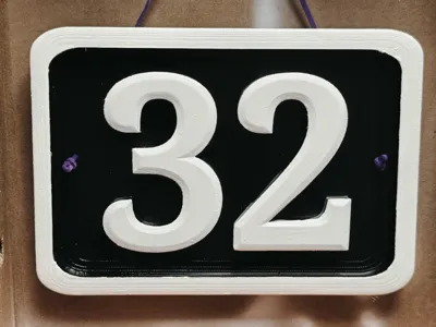 House Plate Number 32