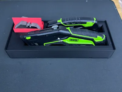 Utility Knife Pair with Blade Storage Gridfinity