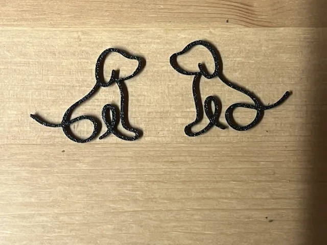 dog earrings