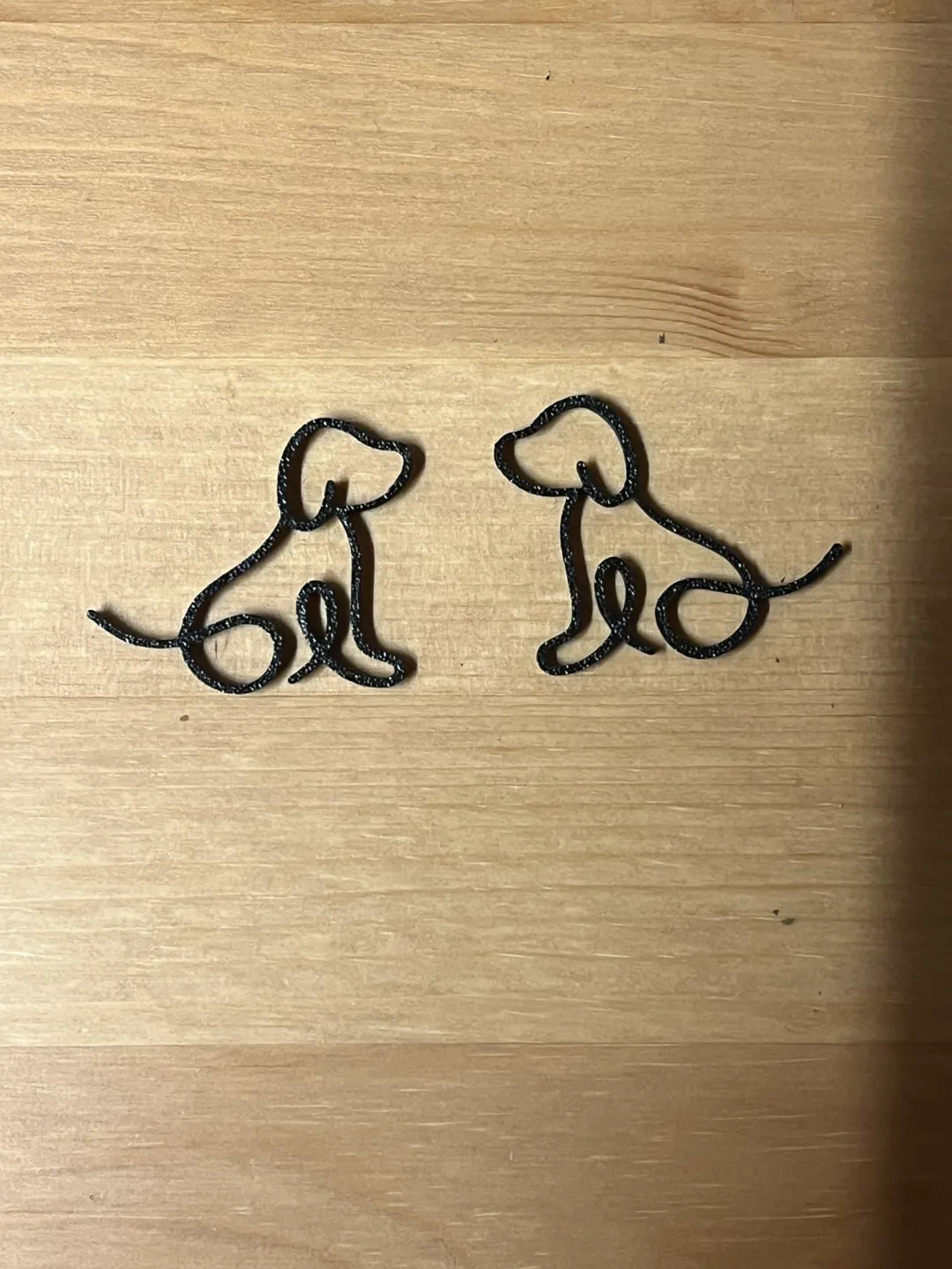 dog earrings view 2