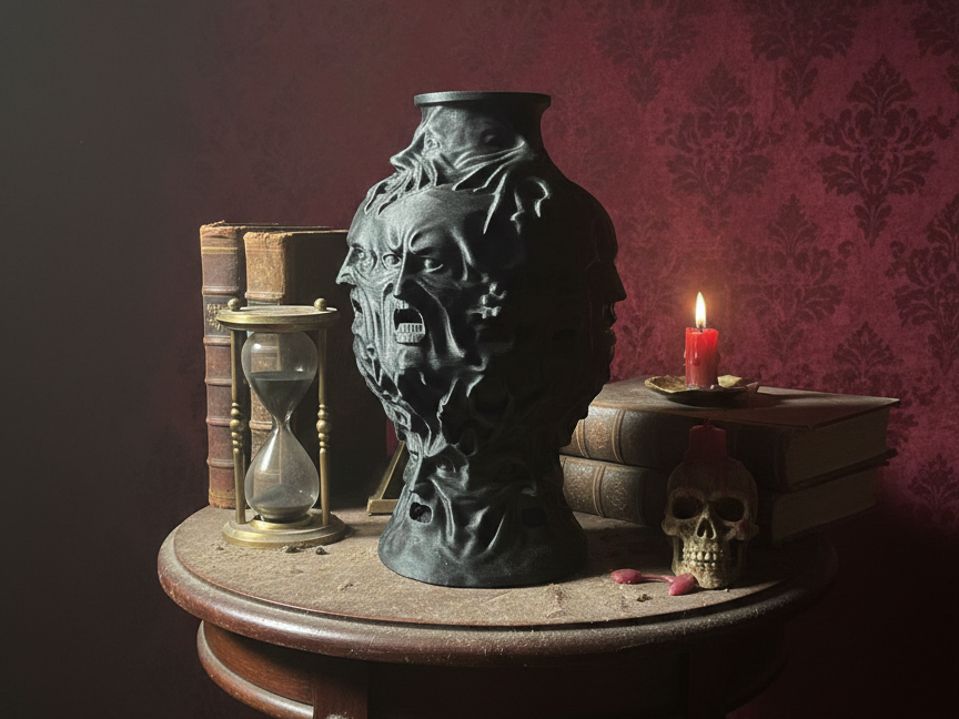 Vase of Lost Souls - Gothic Sculpture