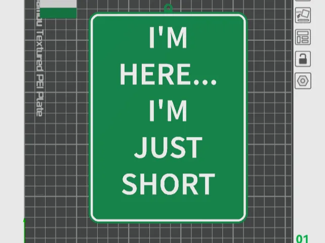 Short Person Sign
