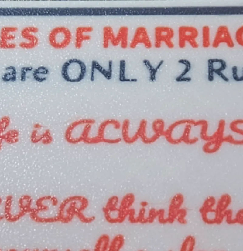 Two Rules Of Marriage