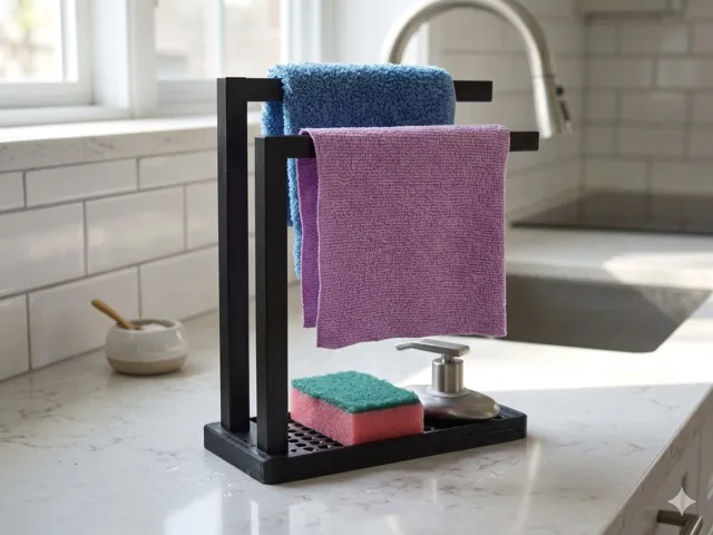 Kitchen Organizer with Cloth Holder (Sink Rack)