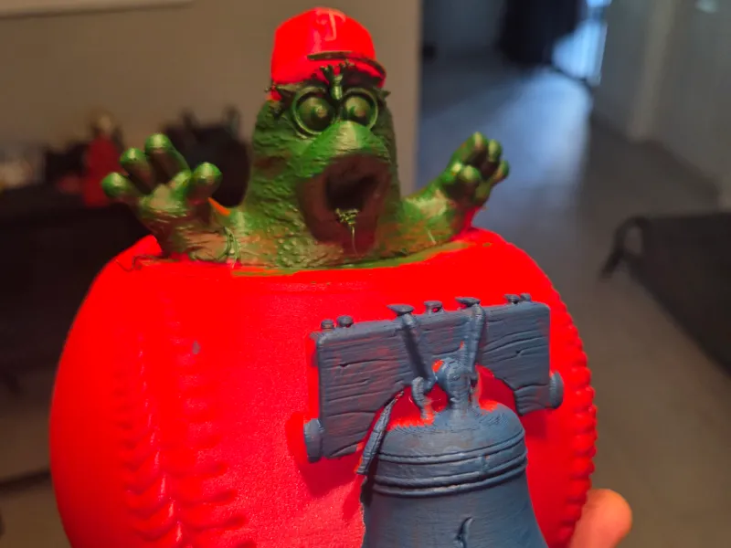 Philadelphia Phillies baseball sculpture