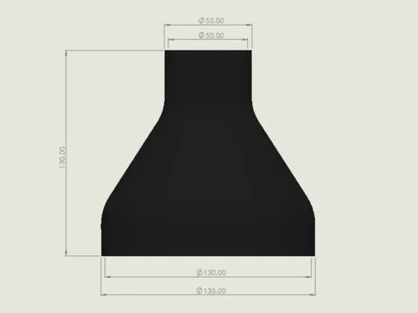 Réducteur de tuyau 50-130mm