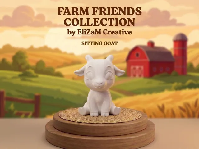 Sitting goat "FARM FRIENDS COLLECTION"