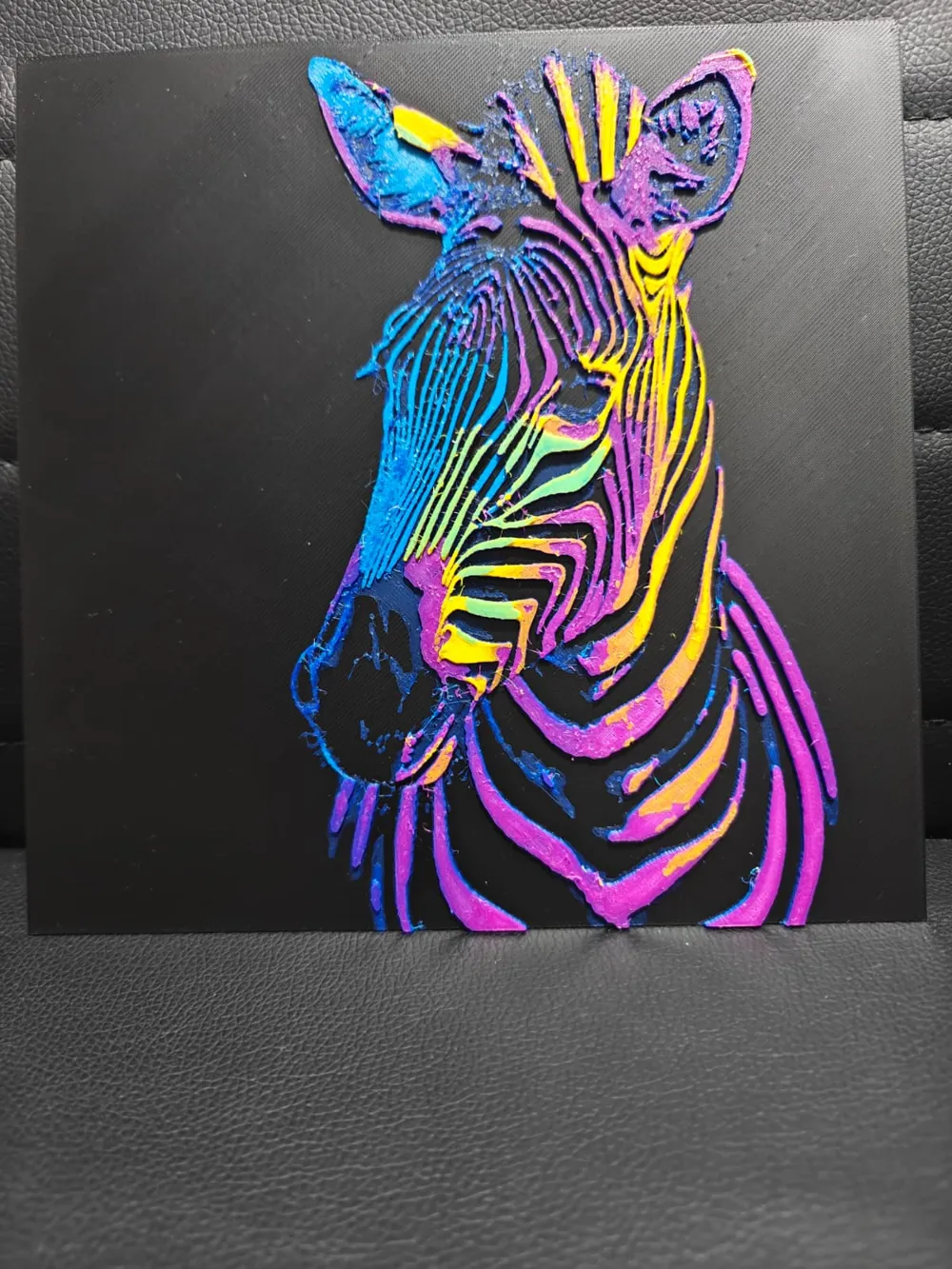 Zebra Pop Art 1 AMS only - Free 3D Print Model - MakerWorld