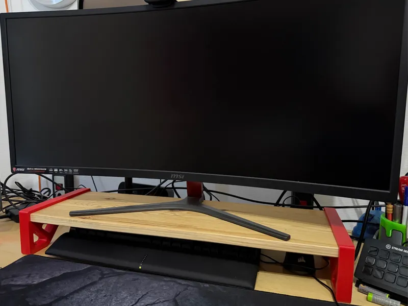 Monitorerhöhung 98 mm für 200x19 mm Regalhalterung