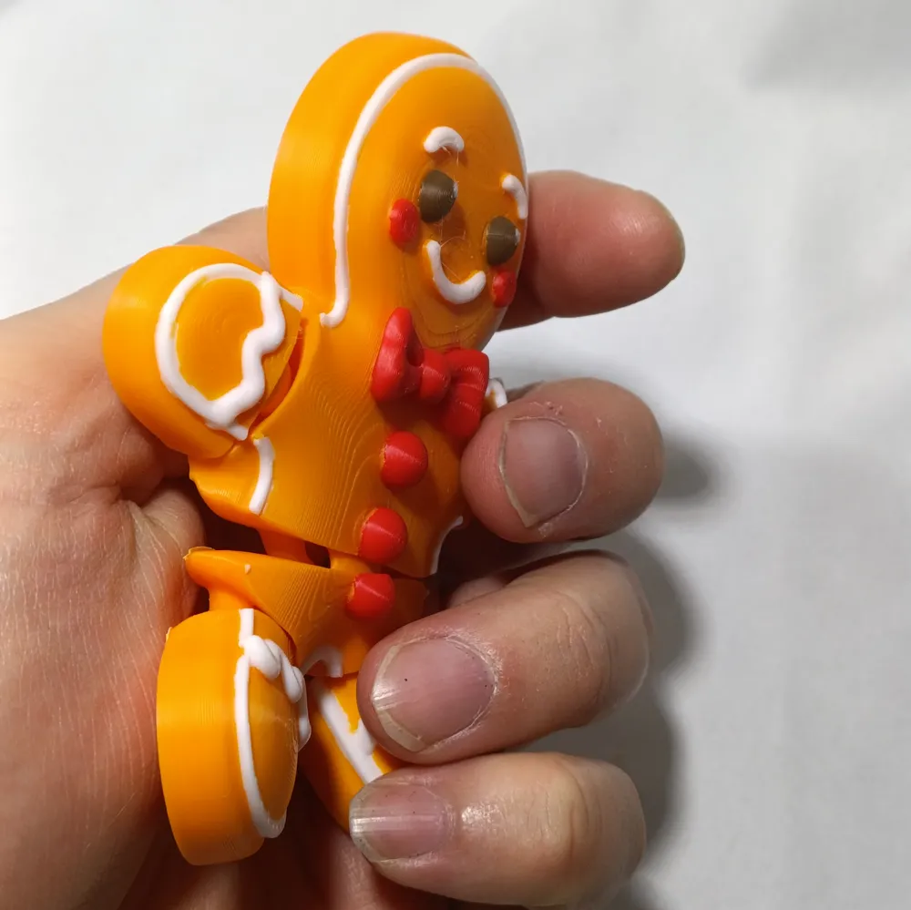 [free to sell] Gingerbread Man Articulated Flexi - Free 3D Print Model ...