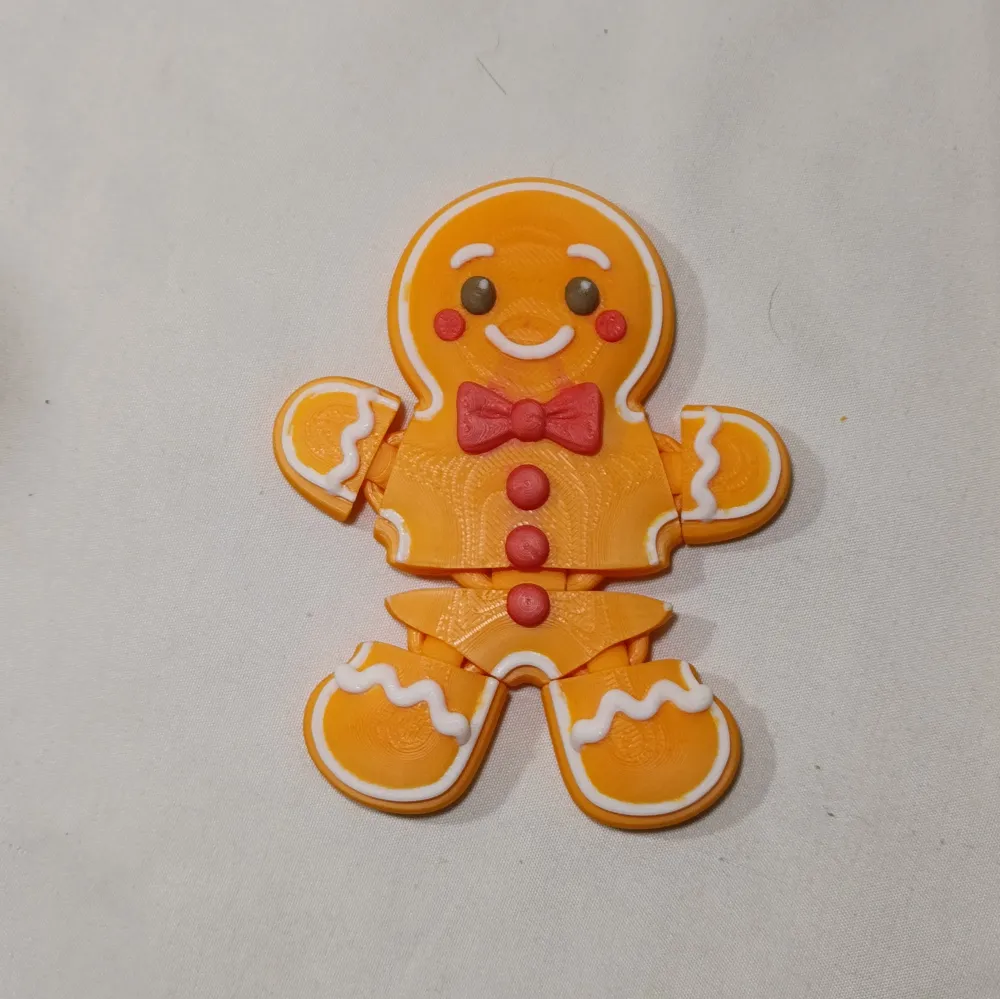 [free to sell] Gingerbread Man Articulated Flexi - Free 3D Print Model ...