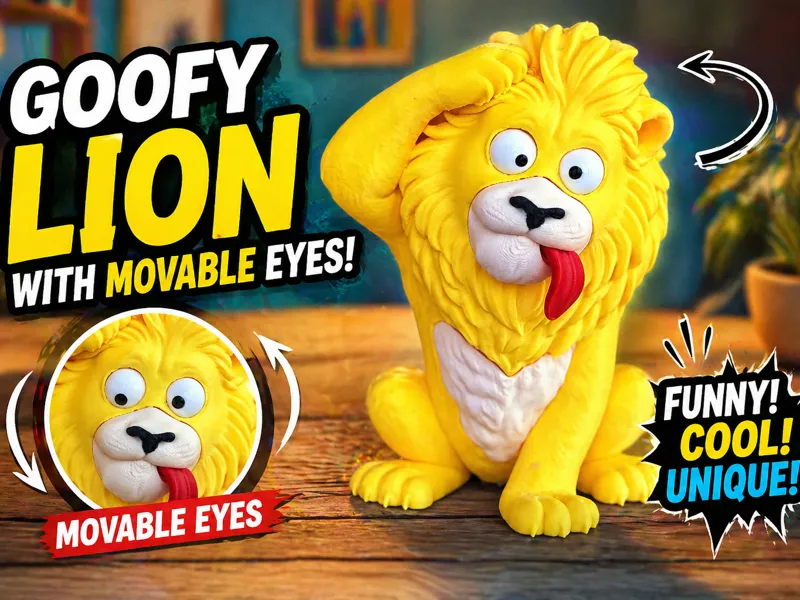 Funny lion (multipart)