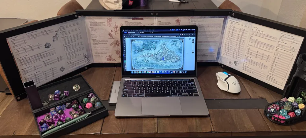 DM Screen with iPad Slot - Free 3D Print Model - MakerWorld