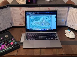 DM Screen with iPad Slot 